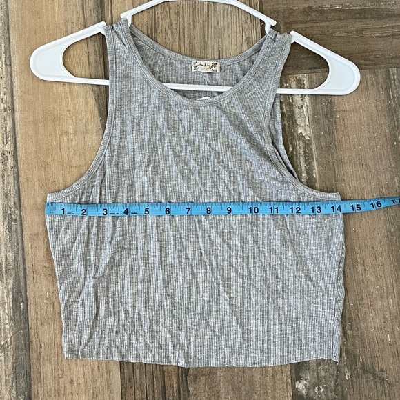 Free People High-Neck Ribbed Crop size large - Picture 9 of 9